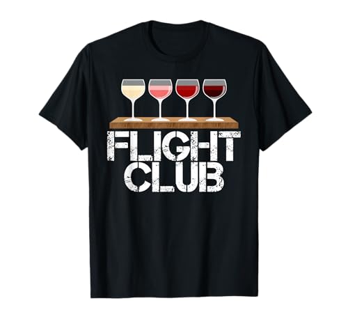 Flight Wine Club FOMO Wine Tasting Sample Rose red White T-Shirt