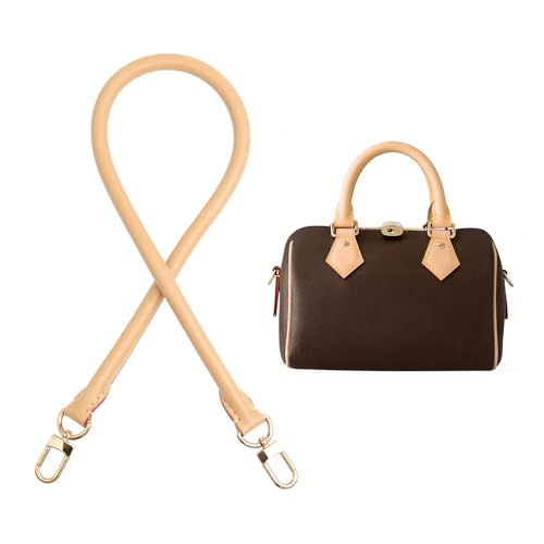 Image of Bag Genuine Vachetta Leather Shoulder Short Strap Replacement Fit for Graceful Damier or Speedy25 30 35
