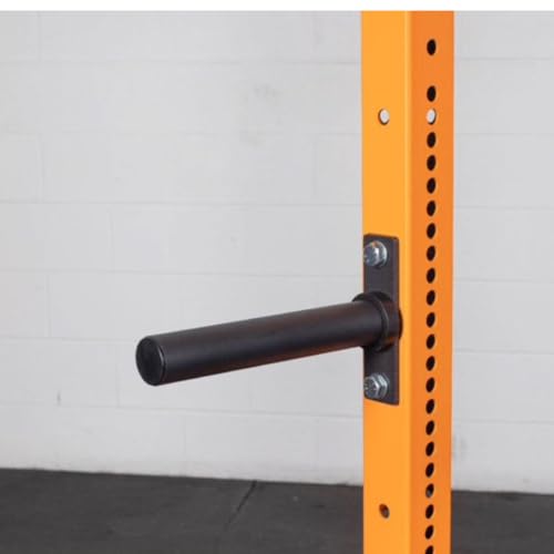 Image of Gen‑Z Fitness Power Rack PR-07 | 3x3″ 11‑Gauge Steel Commercial Rack | Pull‑Up Bar J‑Hooks | Plate Storage | Band Compatible | Home Gym Equipment (YELLOW)