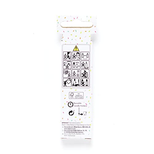 Amscan 9911945 Stnd Candle White- 10 Pack, 6 cm - Image 4
