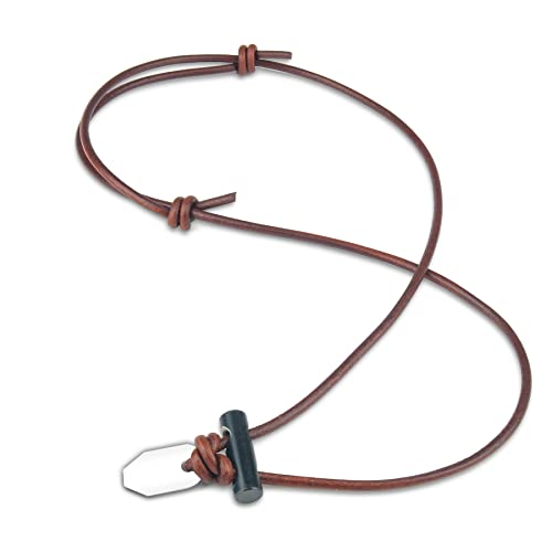 NexLand Outdoors FNL Ceramic Fire Starter Necklace Leather Cord Bushcraft Gear