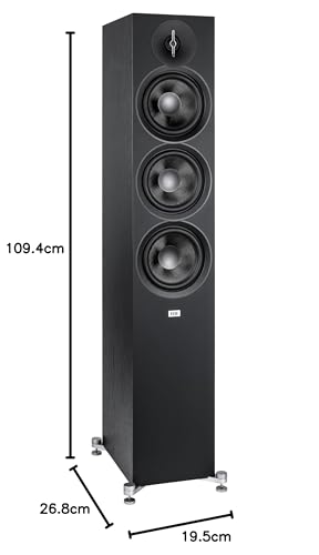 ELAC Debut F6.3 Standlautsprecher – Ideal für die Musikwiedergabe über Ihre Stereoanlage auch als Teil eines 5.1 Surround-Systems, legendärer Klang, edles Design – Lautsprecher passiv