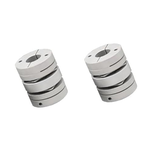 Coupleur d'encodeur d'arbre flexible de 19 mm absorbant les chocs avec double membrane en acier