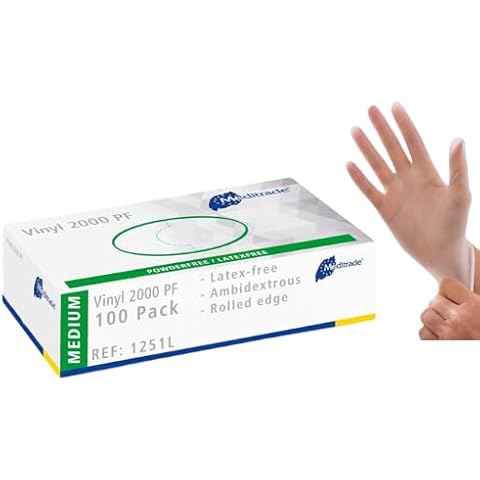 Medium Vinyl Examination Gloves by Meditrade Cover