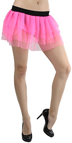 ToBeInStyle Women’s Multi Layer Tutu Skirts Tulle 80s Costume Halloween Novelty Skirt2