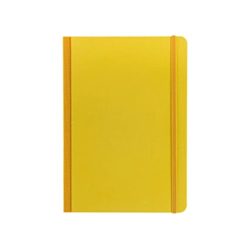 Carnet A5 Pois Fabriano Ecoqua Plus jaune pour notes, croquis et bullet journal