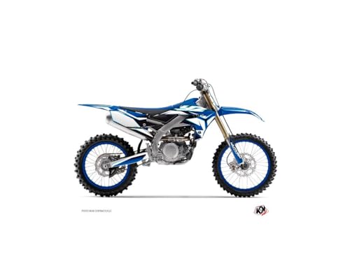 Kit déco Yamaha 450 YZF bleu haut de gamme avec protection de carénage