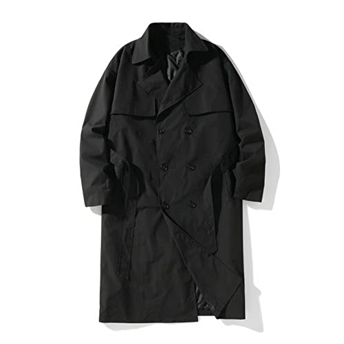 Outono plus tamanho homens windbreaker streetwear jaqueta outwear duplo breasted manga longa homens