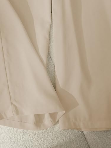 Image of KERI PERRY Trousers for Woman Pants Women's Formal Office Korean | Black Track Pant Beige| Straight | Cotton Spandex Stretchable Trouser | High-Waisted Bottom Wear