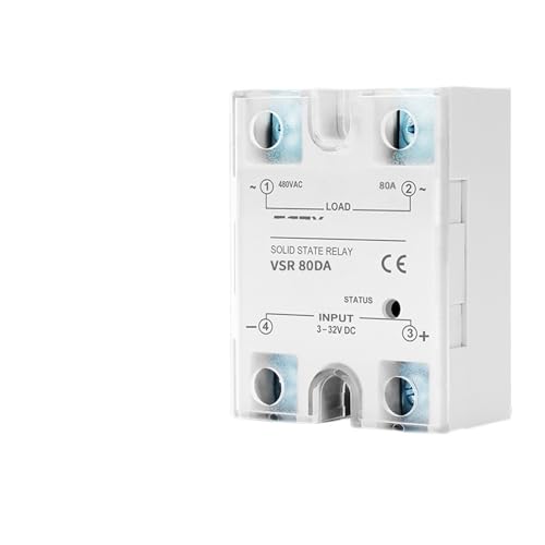 Relais AC contrôlé DC monophasé SSR commutation silencieuse 40A VSR80DA - 2