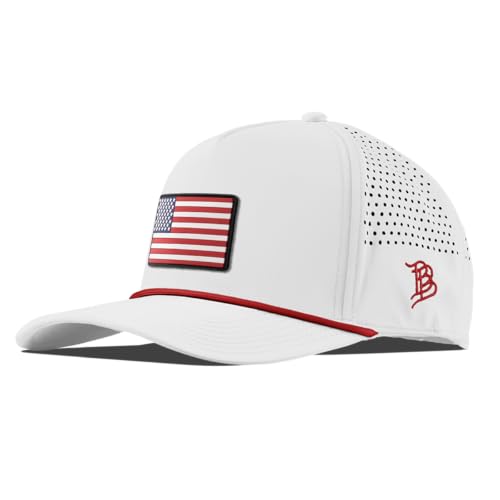 Image of Branded Bills Old Glory Curved 5 Panel Rope Hats for Men