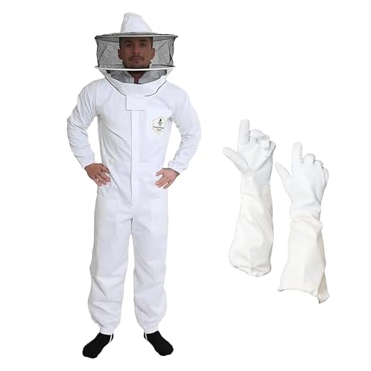 Professional Bee Suit for Men and Women, Beekeeping Suit with Ventilated Round Hood, 100% Cotton Multi-Size Beekeeper Suit, Adult Bee Suit, Bee Outfit for Hobbyists, Backyard & Commercial keepers - XL