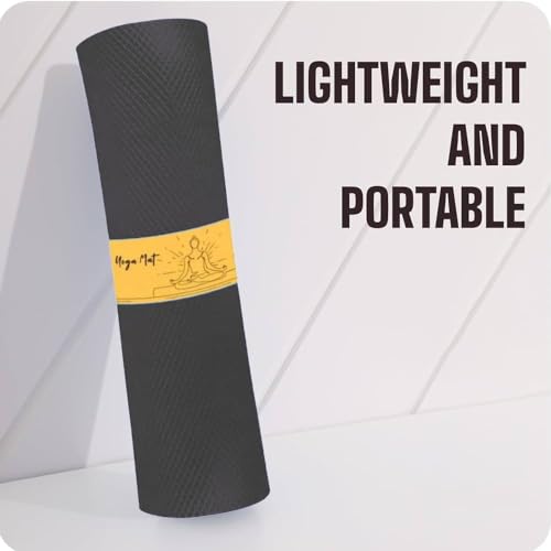 Image of Mommers Yoga Mat 4mm Thickness I Anti Slip EVA Workout Mat for Men & Women I 6x2 Feet Lightweight Exercise Mat for Yoga I Gym, Pilates & Home Workout