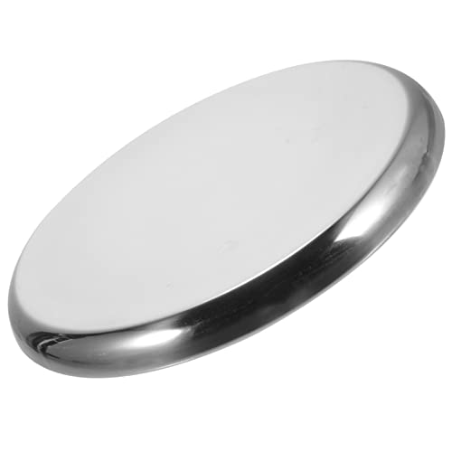 HEALEEP Stainless Steel Round Stool Cushion Replacement Pad Heavy-Duty Seat for Kitchen and Dining Room Easy to Clean Scratch-Resistant Surface Material