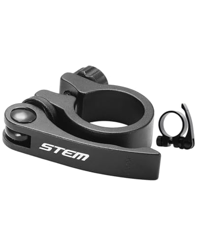 IPNSDON 2 abrazaderas de tija de sillín para bicicletas, abrazaderas de tija de sillín con cierre rápido, abrazaderas de tija de sillín de aluminio