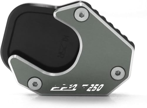 Plaque béquille moto CRF250L extension de support en aluminium usiné pour Rally gris