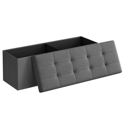 SONGMICS MAZIE 43-Inch Folding Ottoman