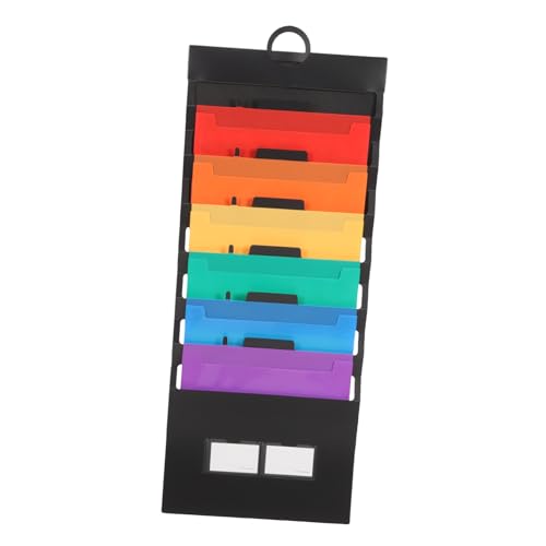 TIDTALEO 防水素材拡張式多ファイルフォルダー 丸型ハンドル付き 大容量折りたたみ式書類整理バッグ 家 オフィス 旅行用ファイル収納ケース