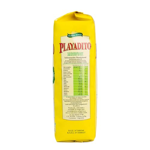 Mate té playadito 1 Kg pack de 3 kilogrammes de yerba mate - 7