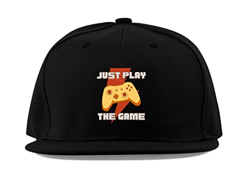 Casquette de baseball noire réglable anti-transpiration à visière plate Just Play The Game
