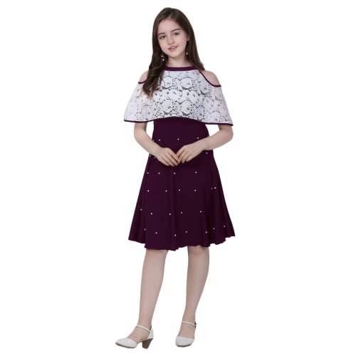 Image of Sheetal Associates Girls Midi Knee Length Half Sleeve Casual Dress