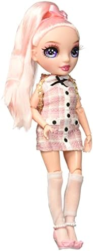 Rainbow High Junior High - BELLA PARKER - 9"/23cm Rainbow Fashion Doll with Outfit & Accessories - Includes Fabric Backpack with Open & Close Feature - Gift & Collectable for Kids Ages 6+