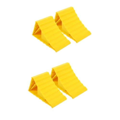 Ciieeo 2 Series Cuñas De Remolques Bloques De Estabilización Protección De Neumáticos Accesorios RV Y Autocaravanas Multifuncional Compatible con Múltiples Vehículos 2 Piezas*2