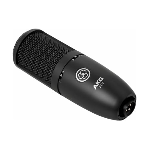 JBL, Microfone Condenser, Microfone Para Gravação, P120, AKG by Harman - Preto
