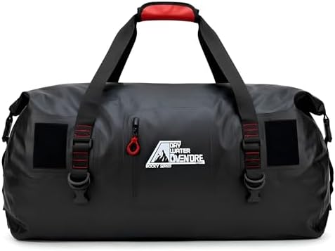 Waterproof Duffel Bag 80L - Marine Grade Dry Bag with Tie Down St...