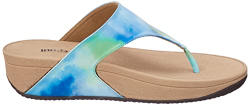Image of Inc.5 Women Blue T-Strap Wedges Sandal