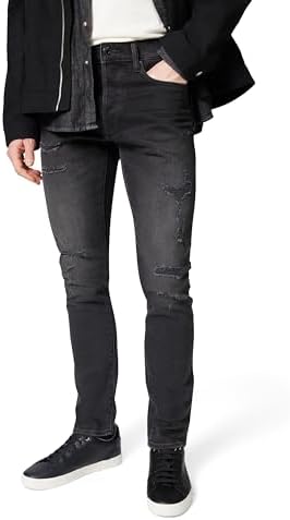 G-Star Herren 3301 Slim Jeans Jeans, Mehrfarben (Worn in Ripped Grey Sacramento 51001-b479-h468), 29W / 32L