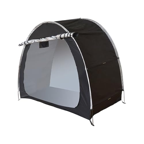 Almacenamiento de bicicletas al aire libre – cobertizo para bicicleta | Marco de fibra de vidrio grueso de 9 mm, protección impermeable con ventana, para 2-3 bicicletas, cubierta, moto, herramientas