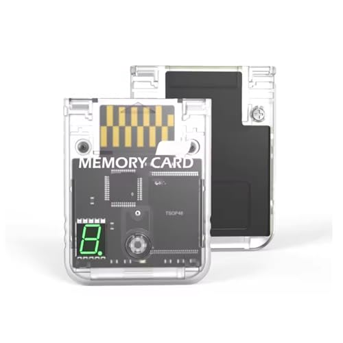 Plyisty Tarjeta de Memoria de 128 MB para RVL 001, con 8 Tarjetas Virtuales de 16 MB, Pantalla Digital LED para Guardar Juegos