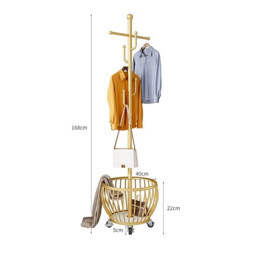Perchero de pie con base estable y colgador vertical para optimizar espacio 3