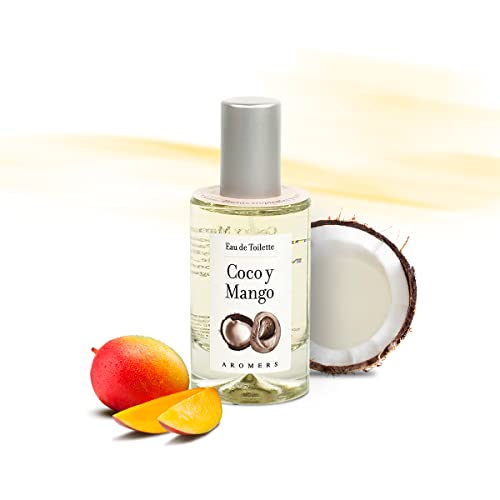 Eau de Toilette - 50 ml - Agua de Colonia para Hombre y para Mujer - Aroma Duradero a Coco y Mango - Ideal como Perfume y Fragancia Diaria - Aromers, 50 mililitro, 1 Cover