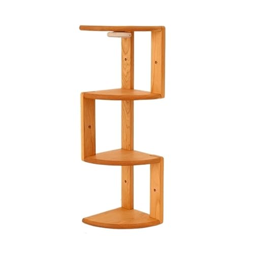 CFGH6FDF Bookcase Solid Wood Desktop Corner Shelf, Log Countertop Triangle Storage Shelf, Wall Bookshelf, Kitchen Wall Hangers Freestanding Book Shelf