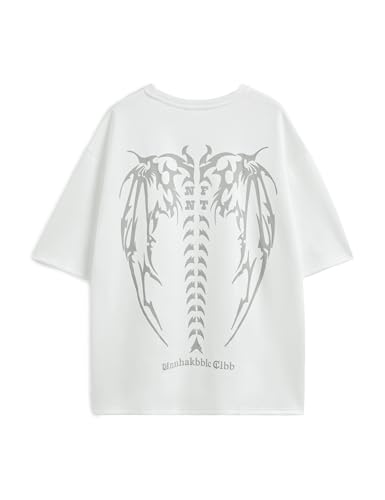 Image of EMMIOL Mens Y2k Baggy Shirts Graphic Tees Oversized Crew Neck Short Sleeve Streetwear Tshirts Summer Tops 2026