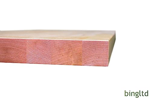 Image of BingLTD - 72 inch L x 25 inch Rectangular Birch Butcher Block Standard Countertop with Edge Grain (CT7225-BR-CC)