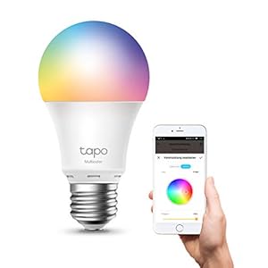 TP-Link Tapo L530E smarte WLAN Glühbirne E27, Mehrfarbrige dimmbare alexa