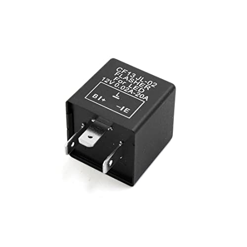 Relé JCAKES de 12V 20A Corrector de Parpadeo Rápido para Intermitentes LED 2