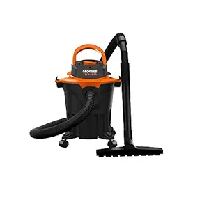 Forbes Wet & Dry Zeal Vacuum Cleaner, Black & Orange | Wet And Dry Cleaning | 1200 Watt-Motor Powerfull Suction | Compact Size, 7 Liter, HEPA