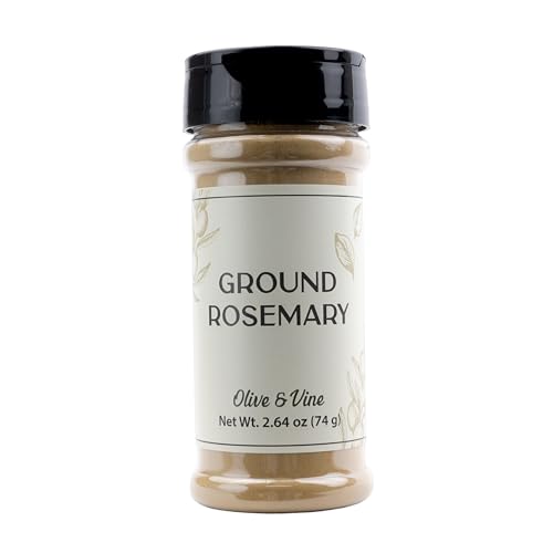 Image of Olive & Vine Ground Rosemary, Earthy & Piney Flavor, Seasoning for Roasts, Soups, and Stews, With Rich Tradition, Authentic Taste, For Global Recipes (2.64 Ounce)
