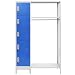 vidaXL Armario Taquilla 110x45x180 cm Metal Perchero Colgador Cabina Garita
