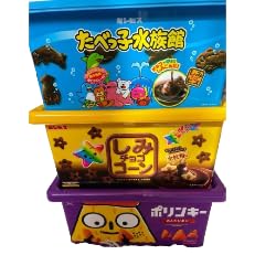 Amazon.co.jp: お菓子コンテナ しみチョココーン ポリンキー たべっ子