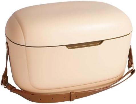 SM 10 Liter Hard Shell Cooler with Leather Strap, Portable Insulated Storage Box