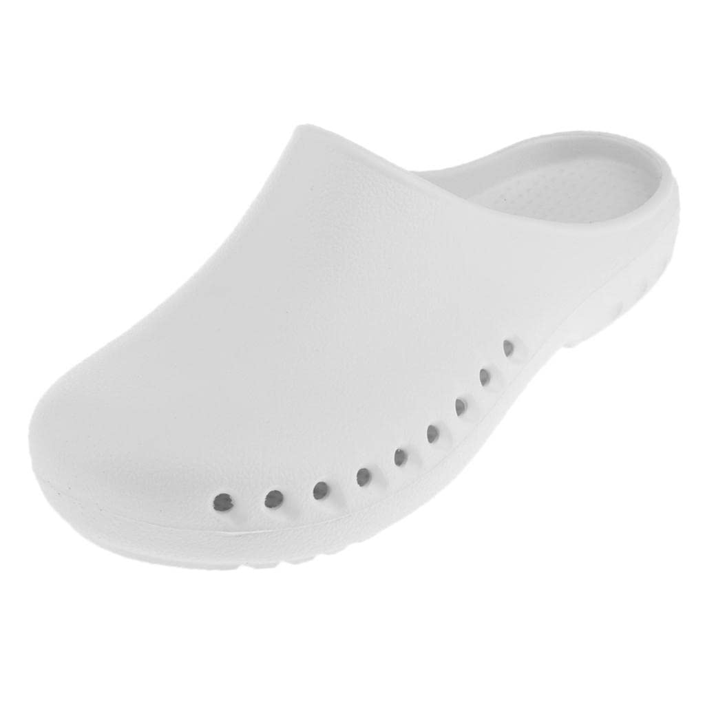 Men's Work Clogs Slip On Balder Shoes Antislip Mules Slippers Lightweight 26x10cm White-image-39