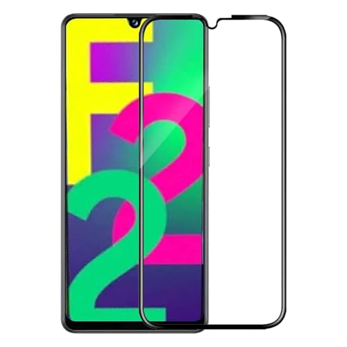 Image of Military-Grade Tempered Glass Screen Protector Compatible for Samsung Galaxy F22 4G with Edge to Edge Coverage and Easy Self Installation kit (Samsung Galaxy F22 4G)