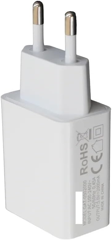 5V2A Lighting Transformer LED Light Charger USB European CE Charging Table lamp Flashlight Charging Adapter Suitable for Europe(Black)