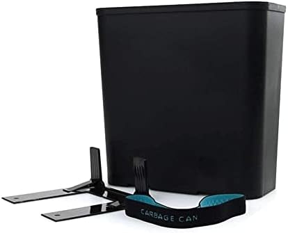 Carbage Can Premium Car Trash Can w/Floor Mat Clip and Bag Securement Band - Black