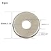 UTALIND 8 Pcs Wall Hole Cover Plate, ABS Self-Adhesive Tape Split Pipe Flange, Shower Pipe Cover for Toilet Kitchen (85 x 28 mm/3.35